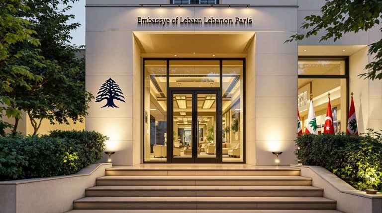 services de l'ambassade du Liban à Paris