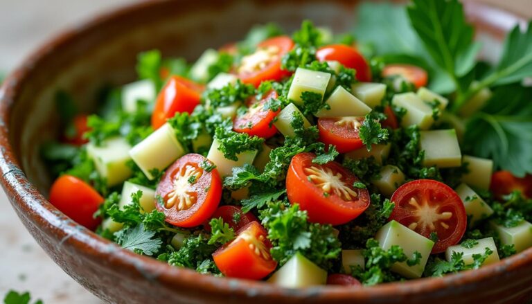 apprenez à préparer un taboulé libanais frais et savoureux grâce à notre recette simple et authentique, parfaite pour un repas léger et plein de saveurs méditerranéennes.