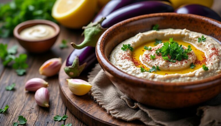découvrez une recette simple et authentique du caviar d'aubergine libanais, idéale pour savourer un délicieux mezzé aux saveurs du moyen-orient.