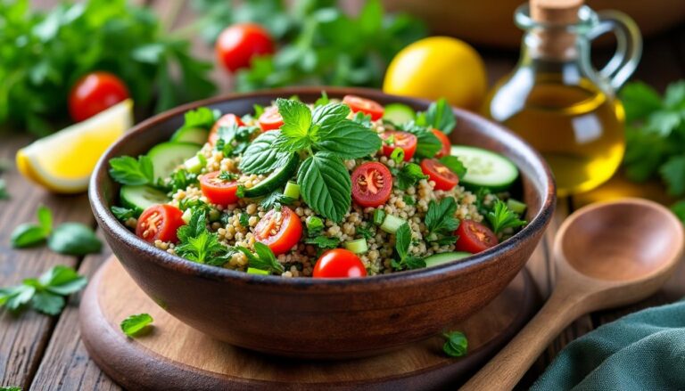 découvrez notre recette simple et authentique du taboulé libanais, facile à préparer chez vous pour un goût frais et traditionnel.