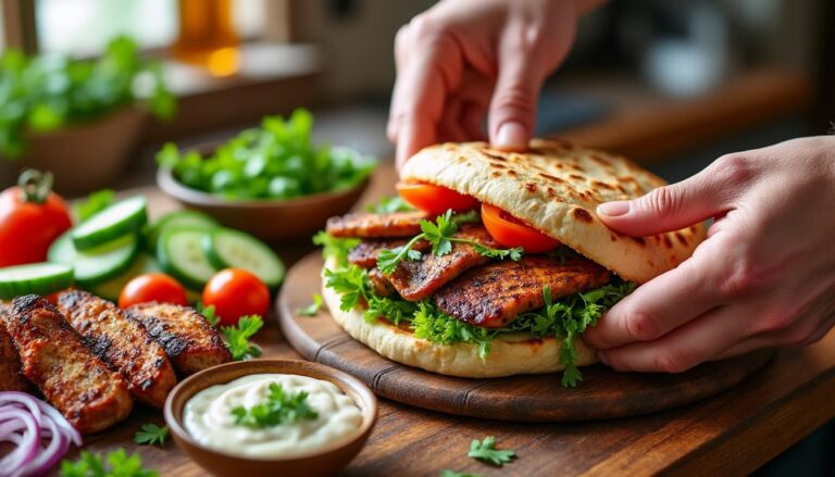 découvrez comment préparer un sandwich libanais authentique à la maison avec notre recette facile et savoureuse. apprenez les astuces pour un goût traditionnel et frais.