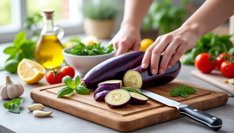 découvrez comment préparer une délicieuse recette d'aubergine facile et saine, parfaite pour un repas savoureux et équilibré en quelques étapes simples.