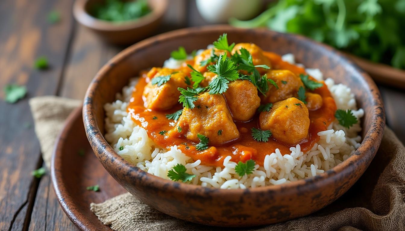 découvrez notre recette facile de poulet au curry pour préparer un repas savoureux et parfumé, idéal pour régaler toute la famille en un rien de temps.