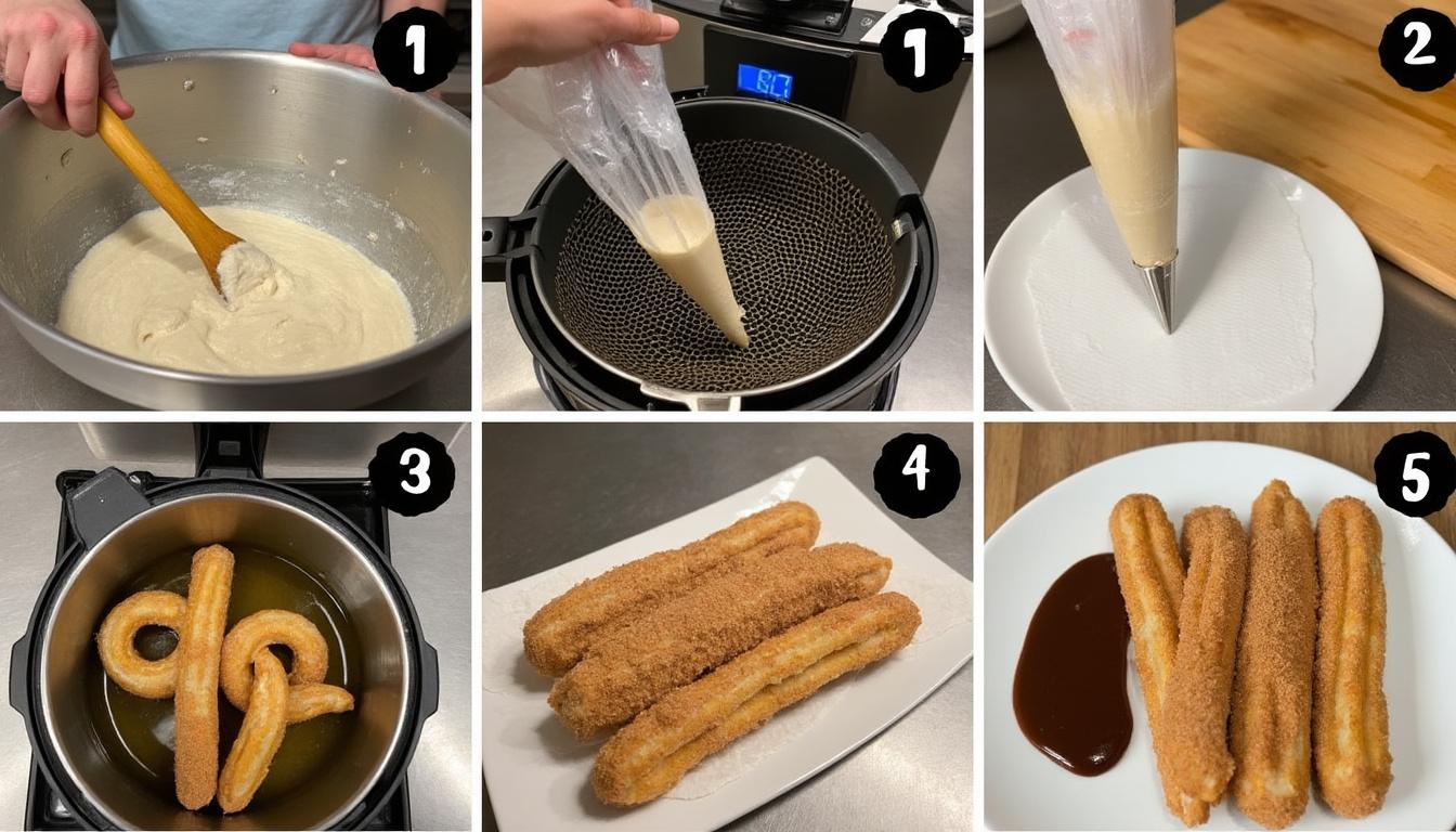 découvrez une recette facile pour préparer des churros croustillants à la maison et régalez-vous avec ce délicieux dessert fait maison.