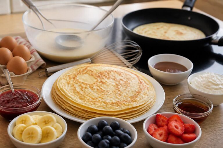 découvrez une recette facile de crêpes moelleuses, parfaite pour tous les goûts. idéale pour un petit-déjeuner gourmand ou un dessert rapide à préparer.
