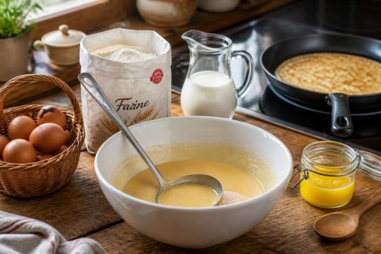 découvrez notre recette facile de pâte à crêpe pour préparer des crêpes parfaites, moelleuses et savoureuses en quelques minutes seulement.