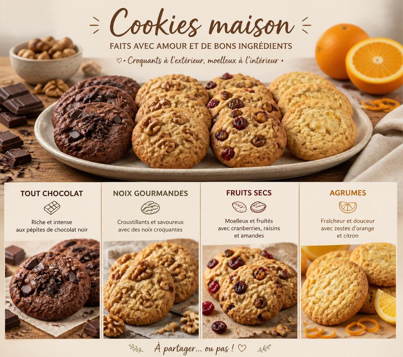 découvrez notre recette facile pour préparer des cookies maison délicieux et moelleux, parfaits pour toutes les envies gourmandes.