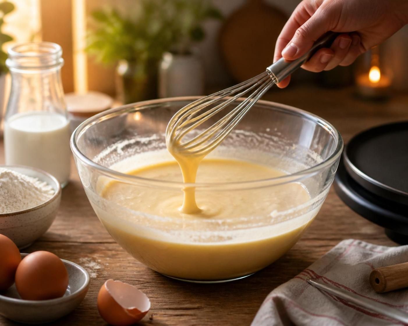 découvrez notre recette facile pour préparer des crêpes moelleuses et légères, parfaites pour toutes les occasions. suivez nos étapes simples pour réussir à coup sûr !