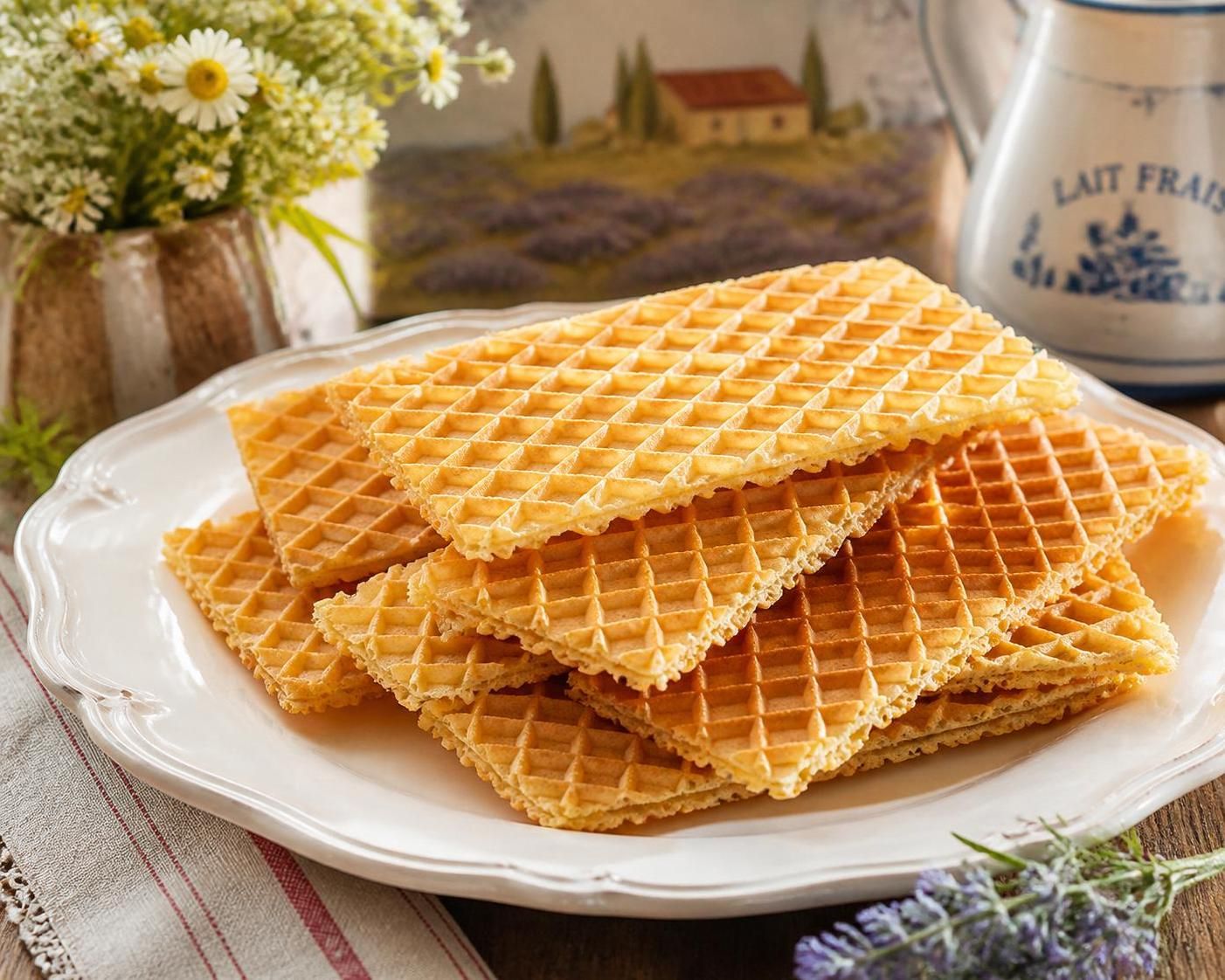 découvrez une recette facile pour préparer des gaufrettes croustillantes et délicieuses chez vous, parfaites pour toutes les occasions.