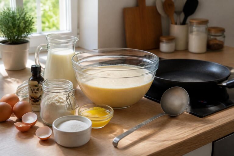 découvrez notre recette facile pour préparer une pâte à crêpe légère et savoureuse, idéale pour des crêpes délicieuses en toute simplicité.