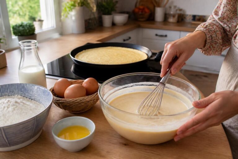 découvrez notre recette simple et rapide pour préparer une pâte à crêpe parfaite, idéale pour des crêpes légères et savoureuses en un rien de temps.